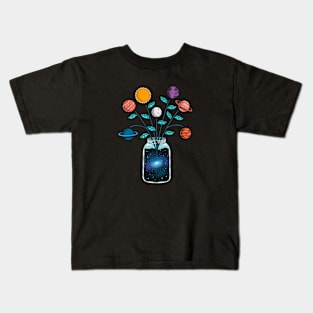 Space Flowers Kids T-Shirt